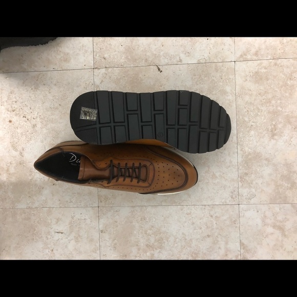 Duca shoe casual sneaker Italian leather cognac 11 - Picture 6 of 6